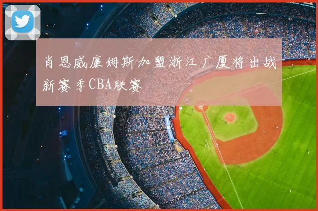 肖恩威廉姆斯加盟浙江广厦将出战新赛季CBA联赛